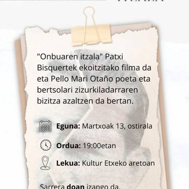 Zinema: 'Ombuaren itzala'