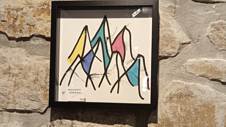 Aiora Arrospideren marrazkiak paratu dituzte Lukas ardotegian