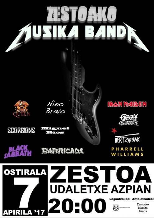 Zestoako Musika Bandak bertsioen kontzertua eskainiko du gaur iluntzean