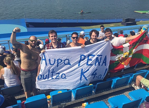 Riora joan diren Iñigo Peñaren kuadrillakideak, Berria egunkarian