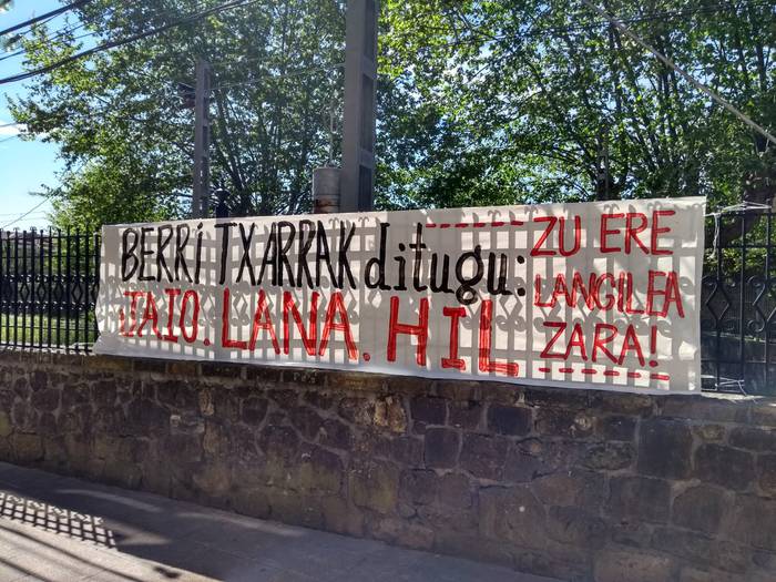 Aldarrikapenak Zarautzen Langileen Nazioarteko Egunean