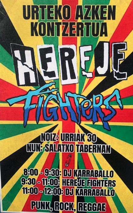 Kontzertua: Hereje Fighters + Karraballo DJa