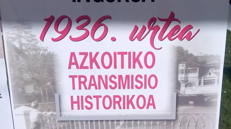 "1936. urtea: Azkoitiko Transmisio Historikoa" mahai ingurua, bihar, Elkargunean 