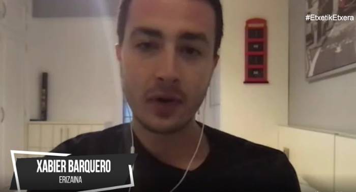 Xabier Barquero: "Gaixoak bakartuta hiltzen ari direla ikustea oso gogorra da"