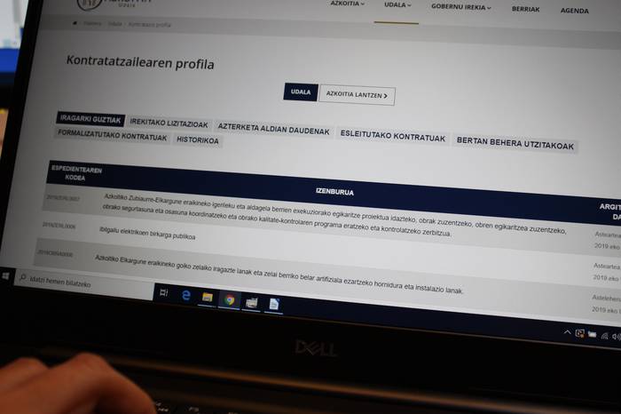 Azkoitiko Udalak kontratazio guztiak lizitazio elektroniko bidez egingo ditu aurrerantzean