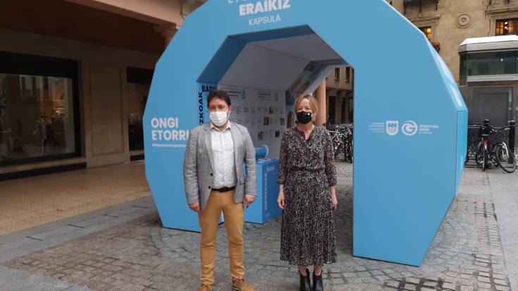 Etorkizuna Eraikiz kapsula jarri dute herritarrek 2040an nolako Gipuzkoa nahi duten hausnartzeko