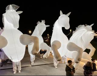 Txu-txu trena eta argi ikuskizuna zapatuan, Gabon giroan murgiltzeko