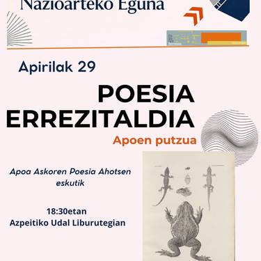 Poesia errezitaldia: 'Apoen putzua'