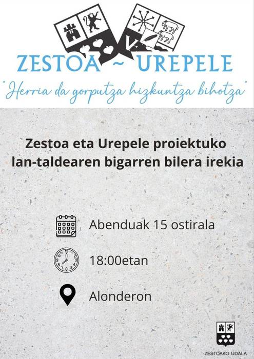 Zestoa eta Urepele senidetzen dituen proiektuaren lantaldearen bigarren bilera