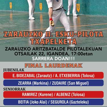Txapelketa: Zarauzko II. Esku Pilota Txapelketa