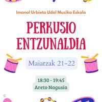 Kontzertua: Imanol Urbieta Musika Eskolako ikasleen perkusio entzunaldia