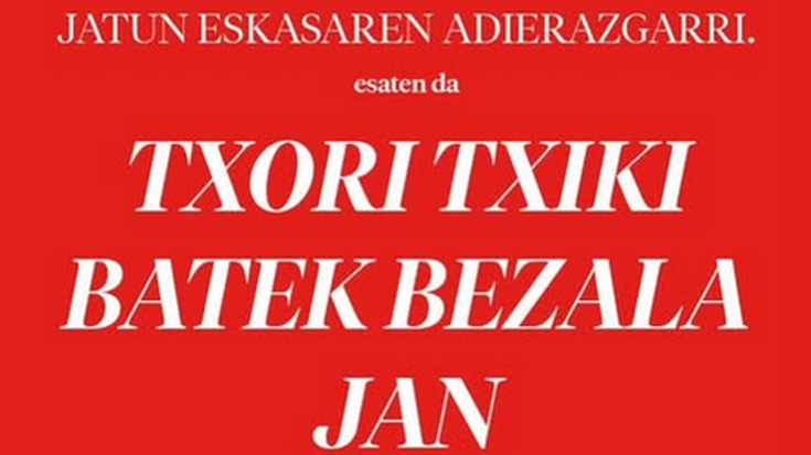 Txori txiki batek bezala jan