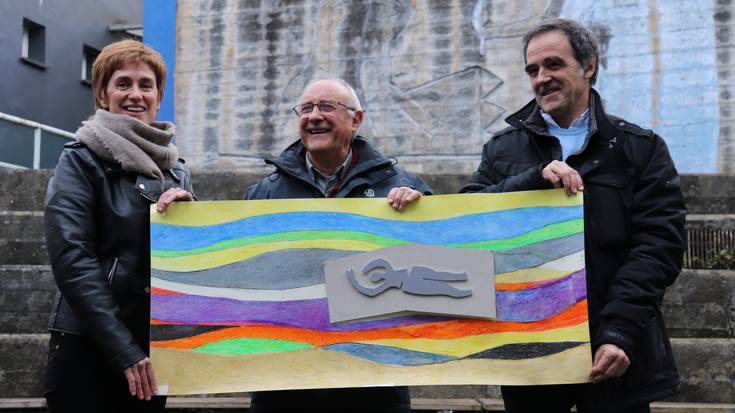 Salbatore Mitxelenaren omenezko murala berriz margotuko du Xabier Egañak