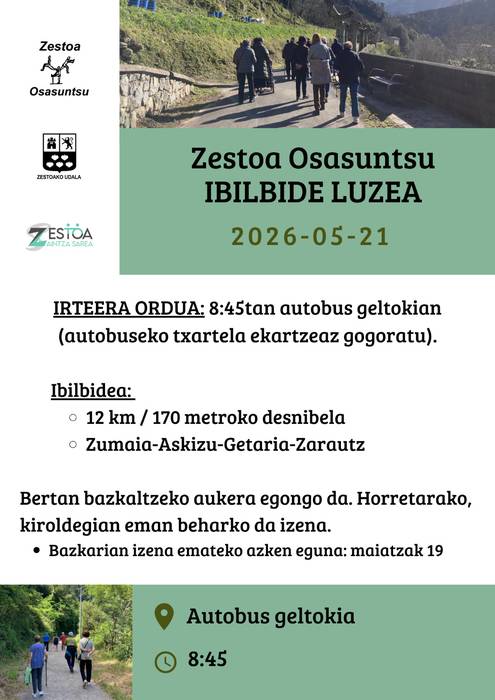 Zestoa Osasuntsu: ibilbide luzea