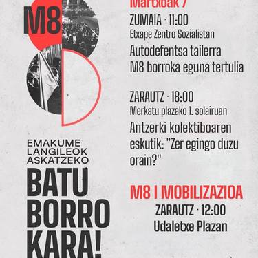 M8: Autodefentsa tailerra eta tertulia