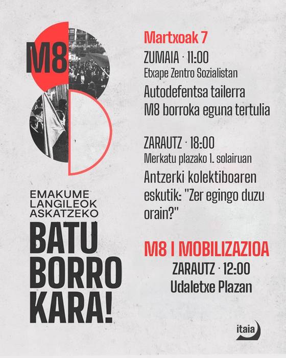 M8: Autodefentsa tailerra eta tertulia