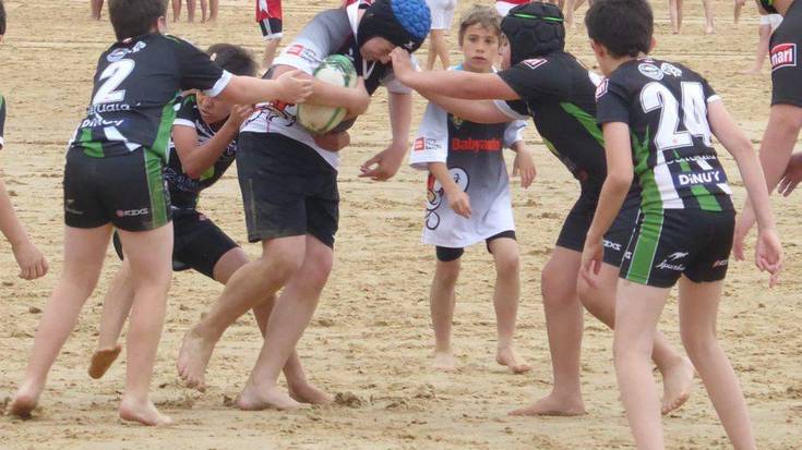 Zarautz Rugby Taldeko harrobia Kontxako txapelketan