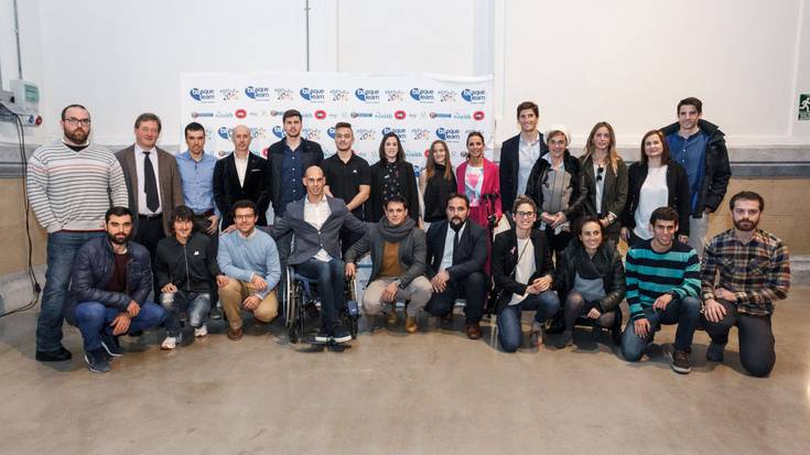 Iñigo Peña Basque Teamen Gabonetako ekitaldian