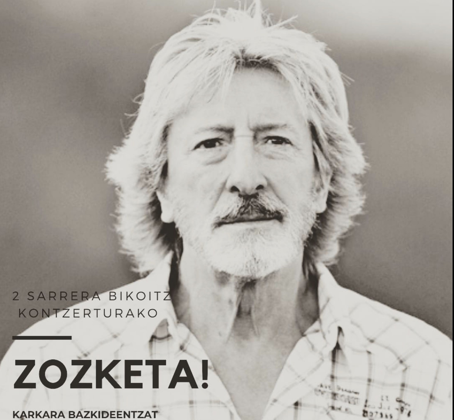 [ZOZKETA] Irabazi Benito Lertxundiren kontzerturako bina sarrera