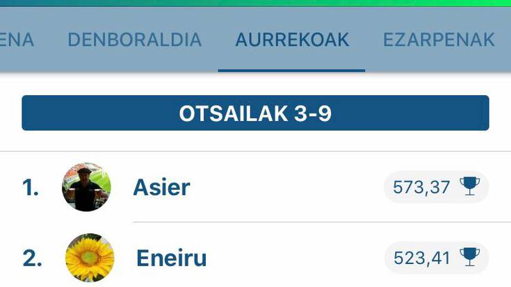 Asier garaile Egunean Behin jokoko Baleikeren taldean