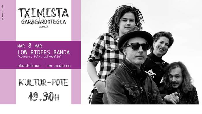 Low Riders bandaren emanaldia bihar Tximista Garagardotegian