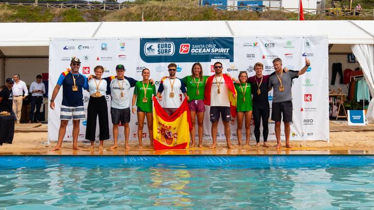Anette Gonzalez-Etxabarri txapeldunorde taldekako sailkapenean, Europako surf txapelketan