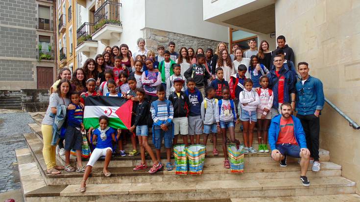 Saharako haurrak geurean dira dagoeneko