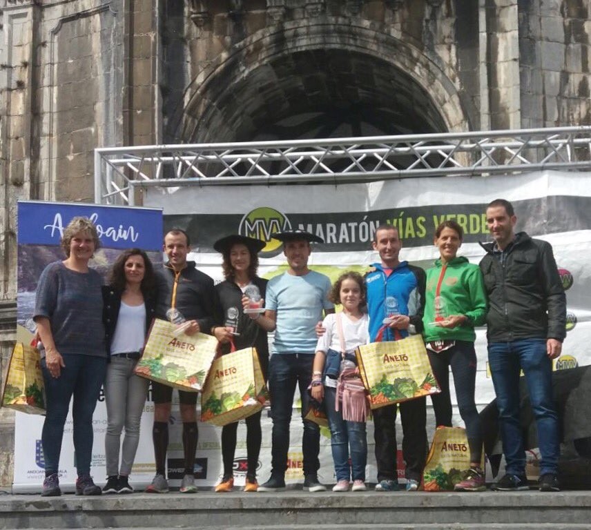 Ion Aizpurua garaile Plazaolako maratoian