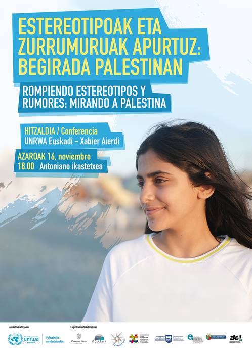 'Estereotipoak eta zurrumurruak apurtuz: begirada Palestinan' hitzaldia