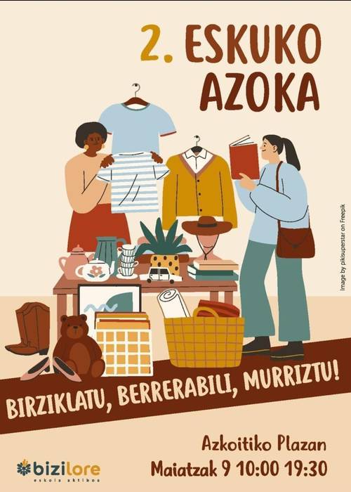 Bigarren eskuko azoka, Bizilore ikastetxearen eskutik