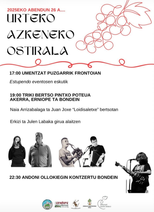 Urteko azken ostirala Errezilen