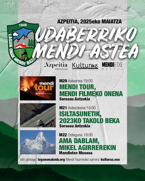 Mendi Tour, mendi filmeko onena