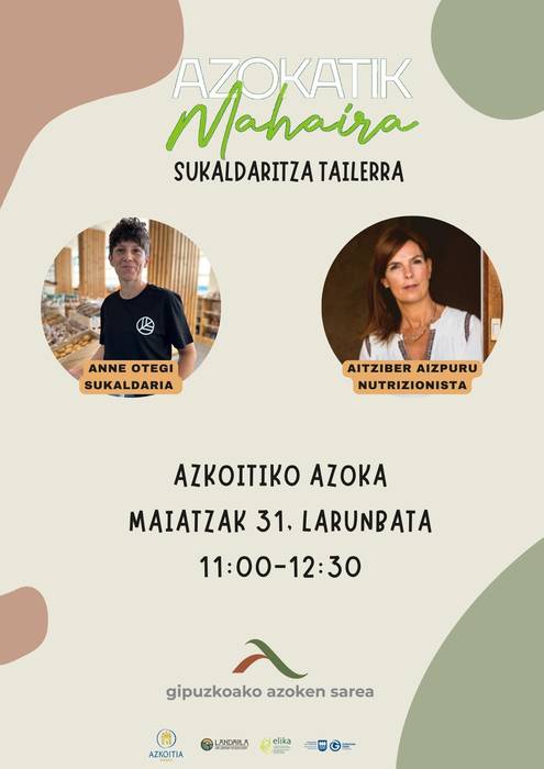 'Azokatik Mahaira' sukaldaritza tailerra