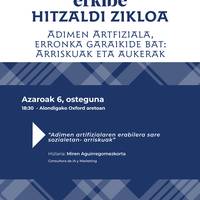 Erkiberen hitzaldi zikloa: 'Adimen Artifizialaren erabilera sare sozialetan – arriskuak'