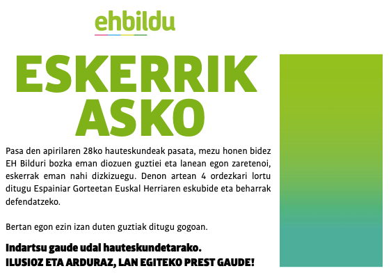 Eskerrik asko!