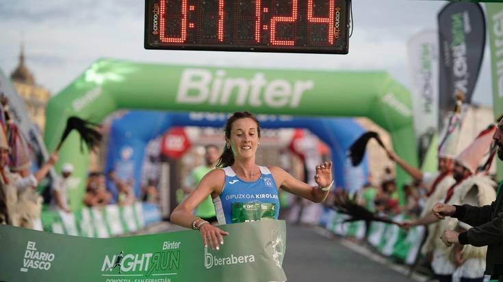 Jone Zabaletak Donostiako Binternightrun lasterketa irabazi du