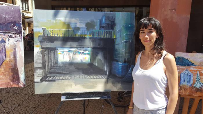 Leticia Gasparrek irabazi du Aire Zabaleko Pintura Azkar Lehiaketa