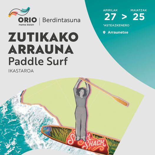 Arraun surf ikastaroko lehen saioa