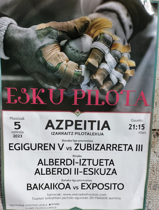 Profesionalen esku pilota jaialdia