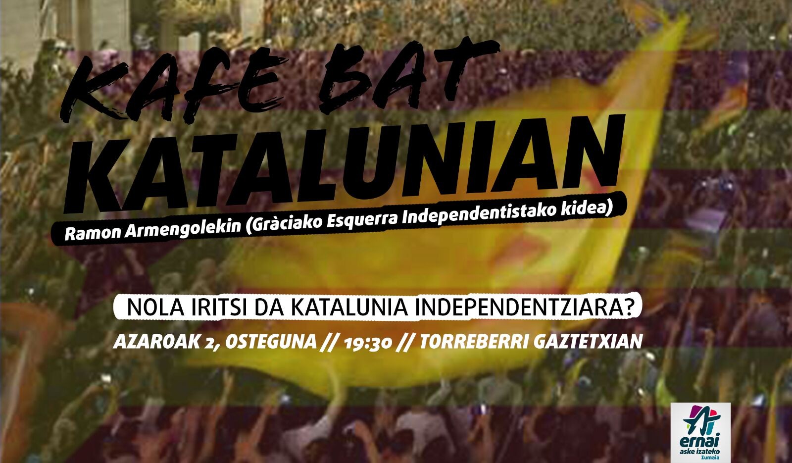 Kataluniari buruzko hitzaldia egingo da bihar Gaztetxean