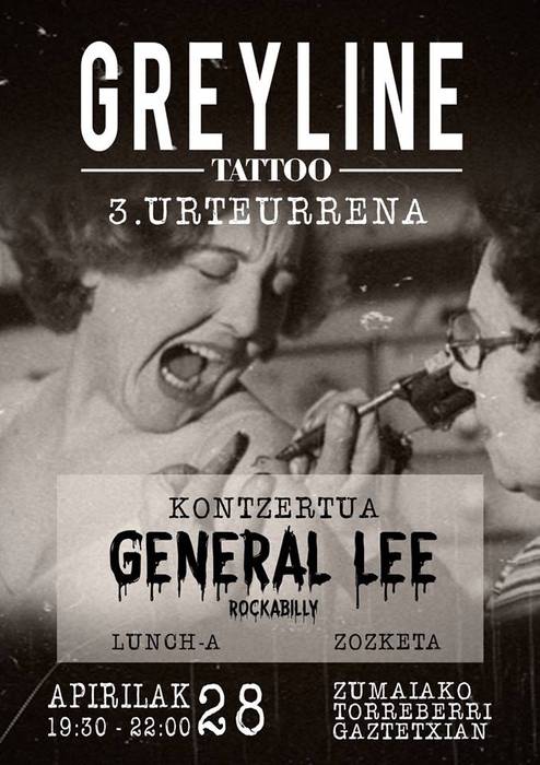 Greyline Tatoo – 3. urteurrena