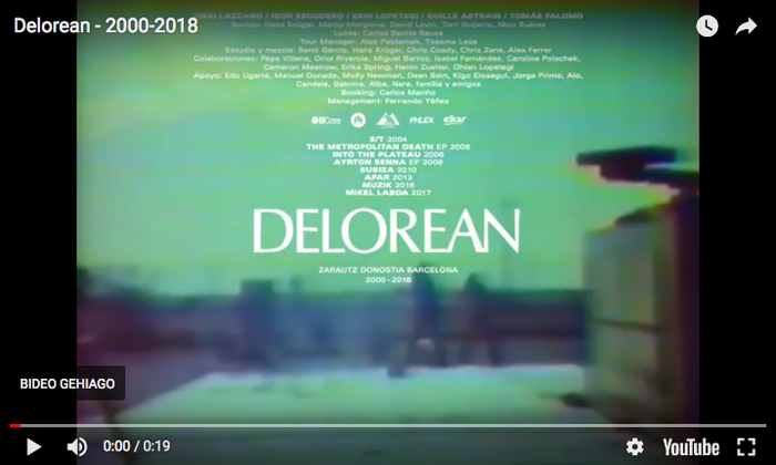 Delorean taldeak amaitutzat jo du bere ibilbidea