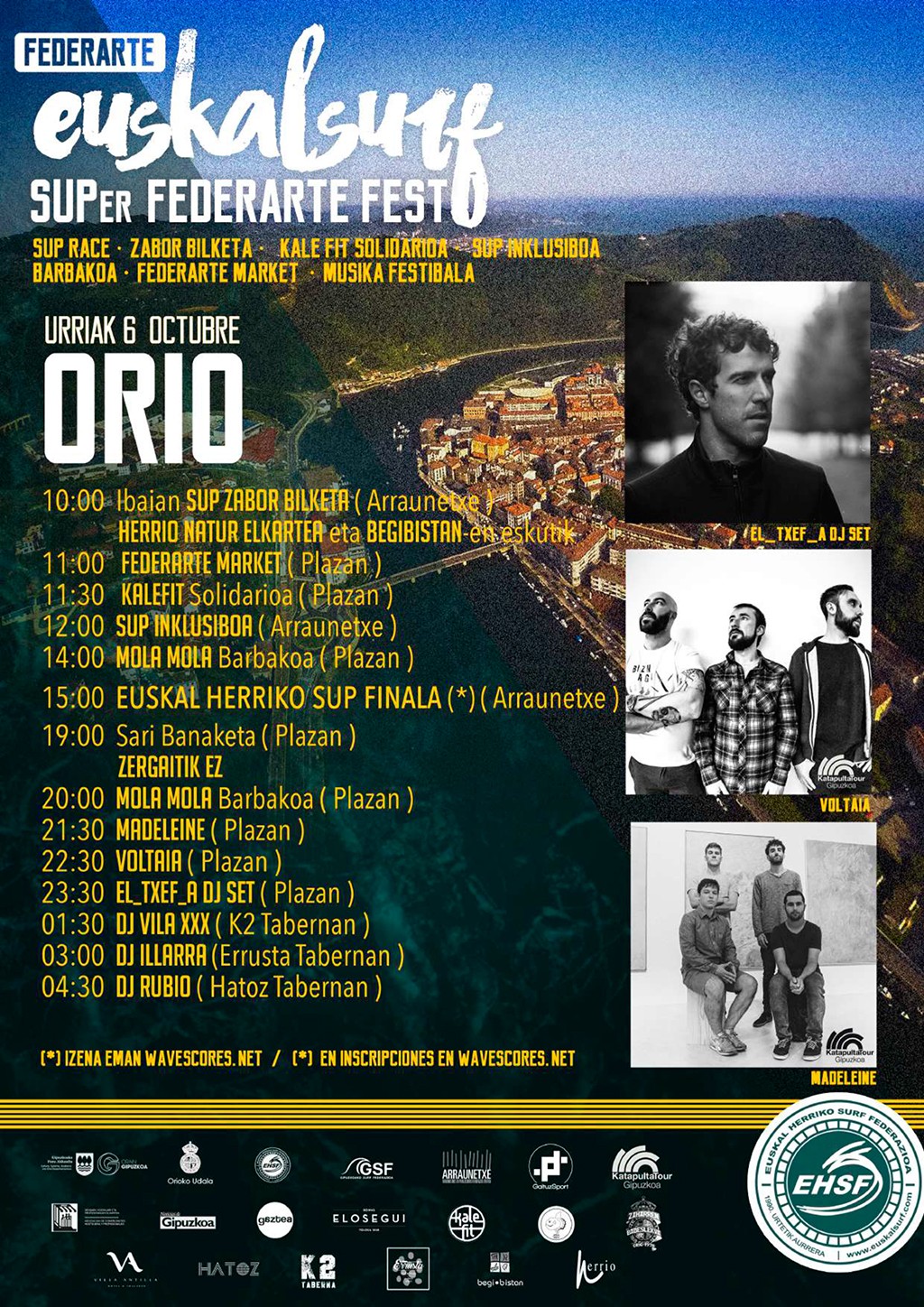 Arraun-surfaren festa
