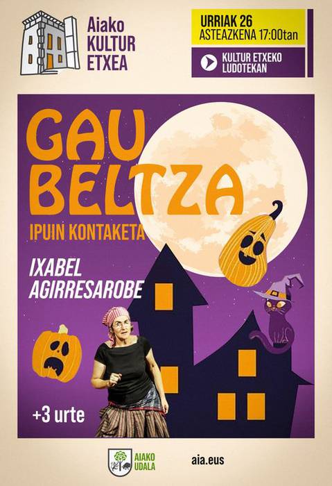 Ixabel Agirresaroberen 'Gau beltza' ipuin kontaketa saioa