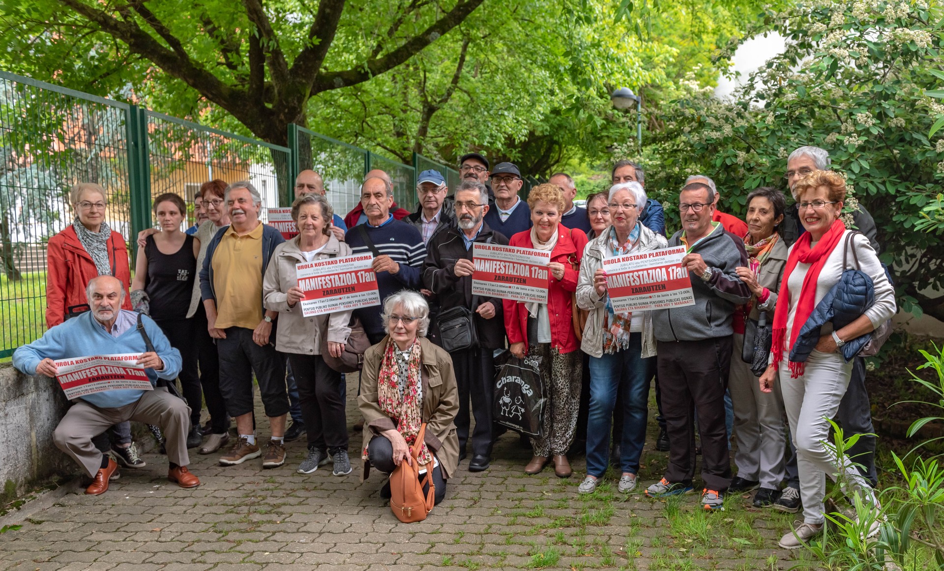 Eskualde mailako jubilatuen eta pentsiodunen manifestazioa egingo da igandean Zarautzen