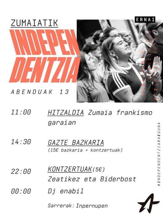 Ernairen 'Zumaiatik independentzia'