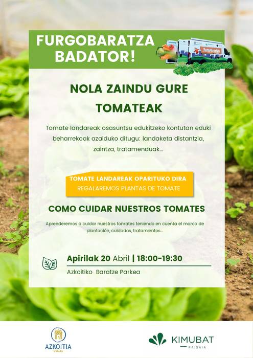 Tailerra: tomateak zaintzen ikasteko saioa