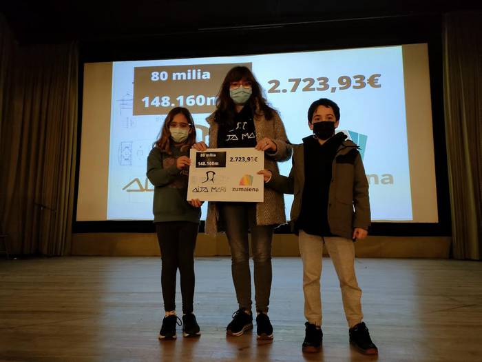 'Aita Mari' erreskate ontziarentzako 2.700 euro bildu dituzte Zumaienan