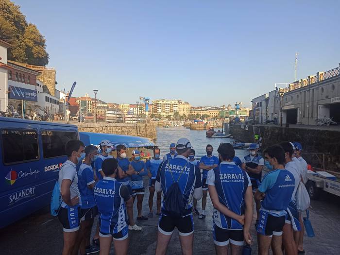 Zarautz hemeretzigarren postuan lehiatuko da gaur Kontxarako sailkatze estropadan