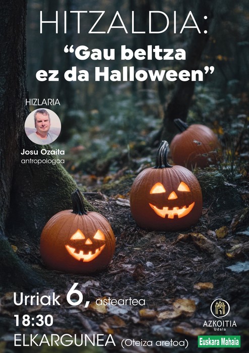 Hitzaldia: 'Gau Beltza ez da Halloween'